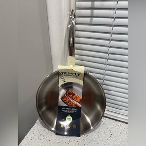 Lexi Home 10 inch Stainless Steel Tri Ply Fry Pan